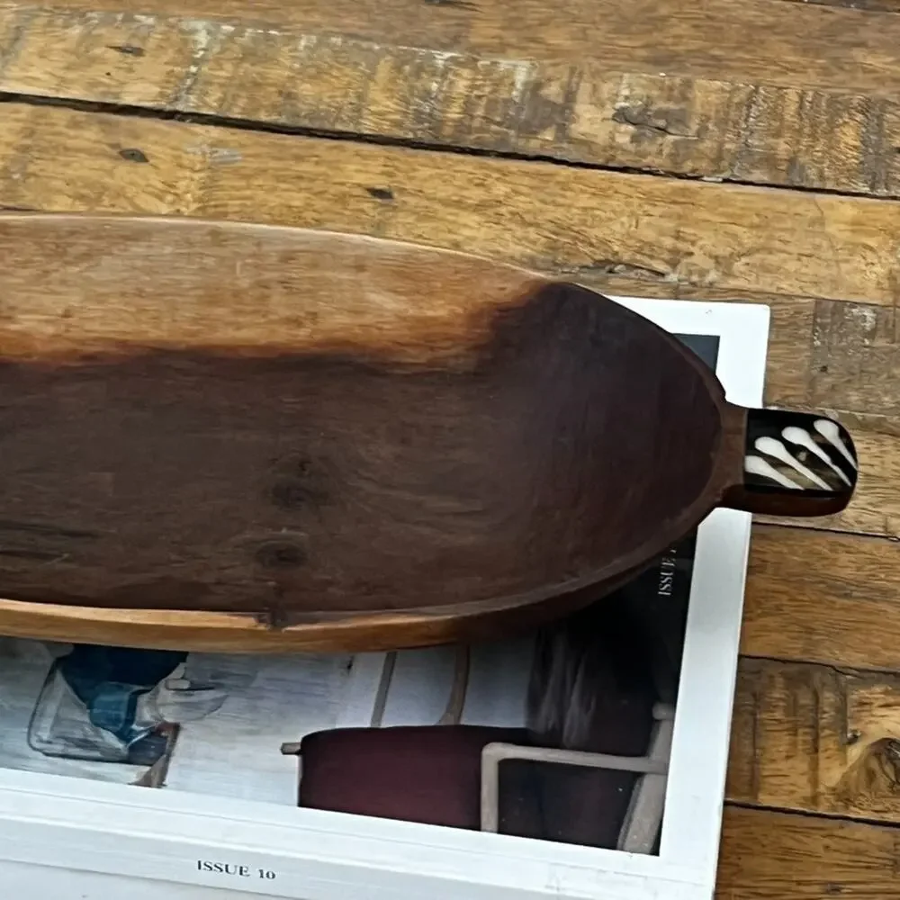 Wood Serving Bowl 12.5